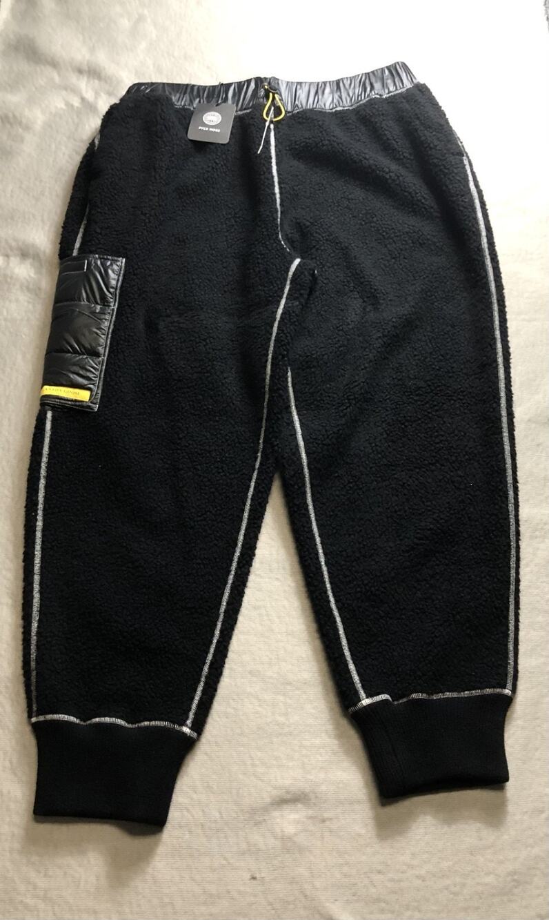 New Canada Goose Mens Pants XL Black Fleece Lined Pyer Moss Joggers